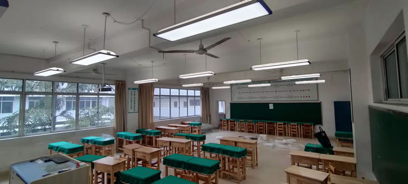 湖南护眼教室灯改造之重庆中学